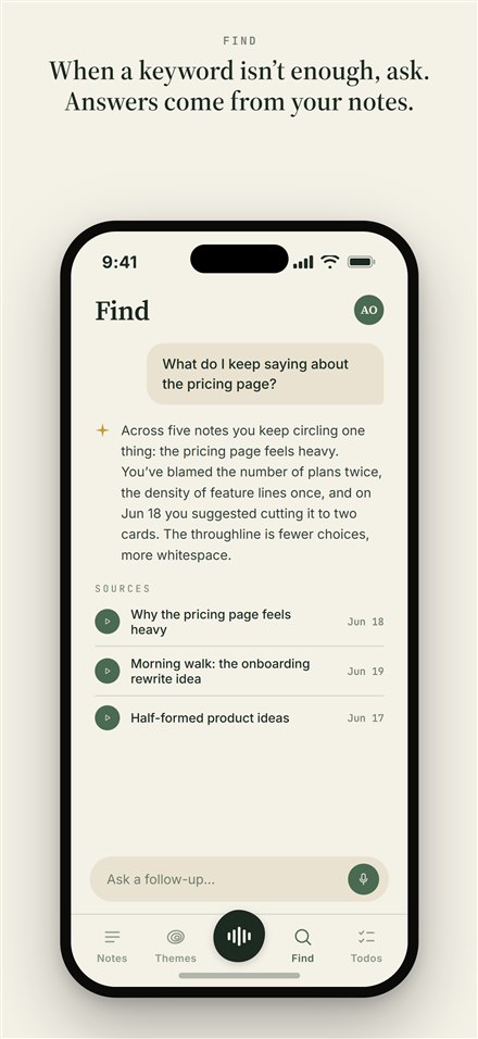 Find: search and ask